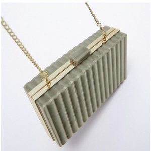 Zara Methacrylate Chain Box Bag